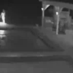 a person standing next to a pool